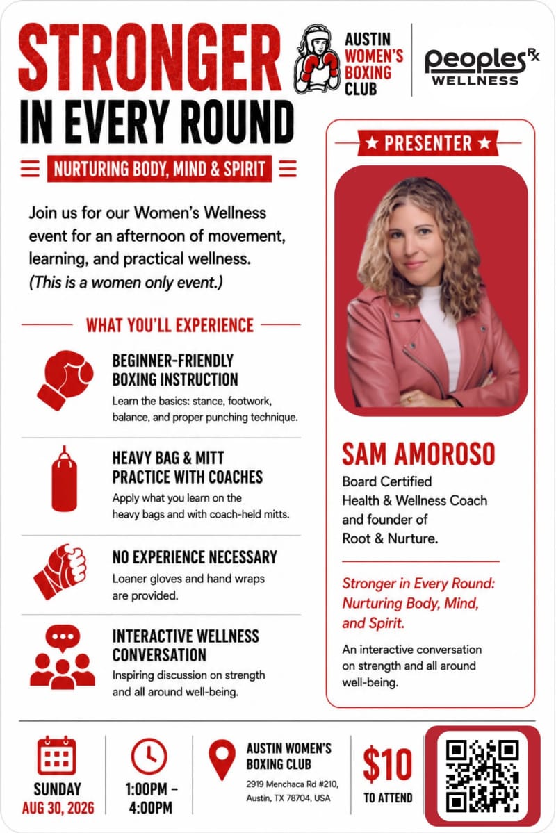 Stronger in Every Round: A Women's Boxing & Wellness Experience