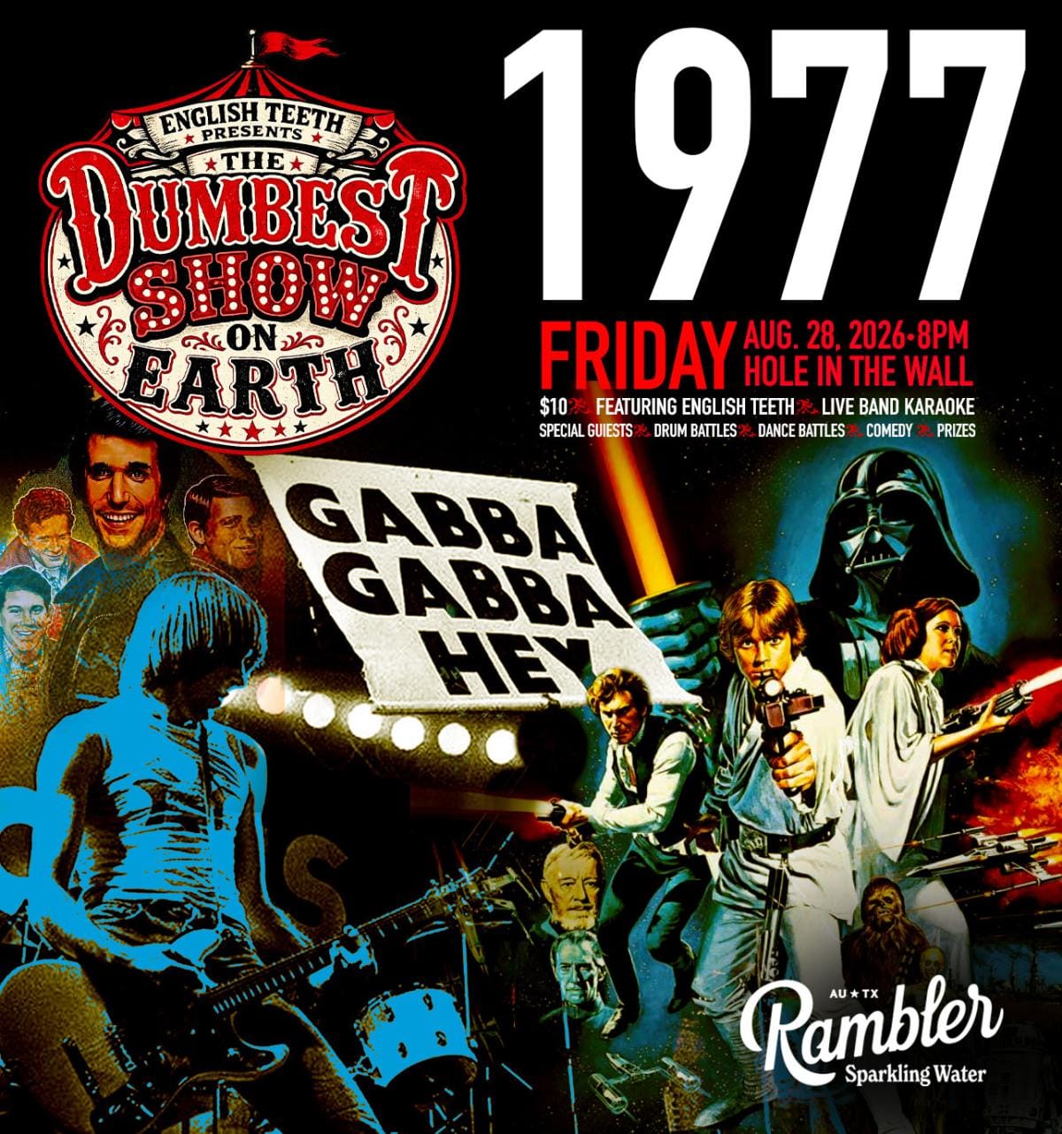 The Dumbest Show on Earth ft. English Teeth, Live Band Karaoke, Comedy & more!