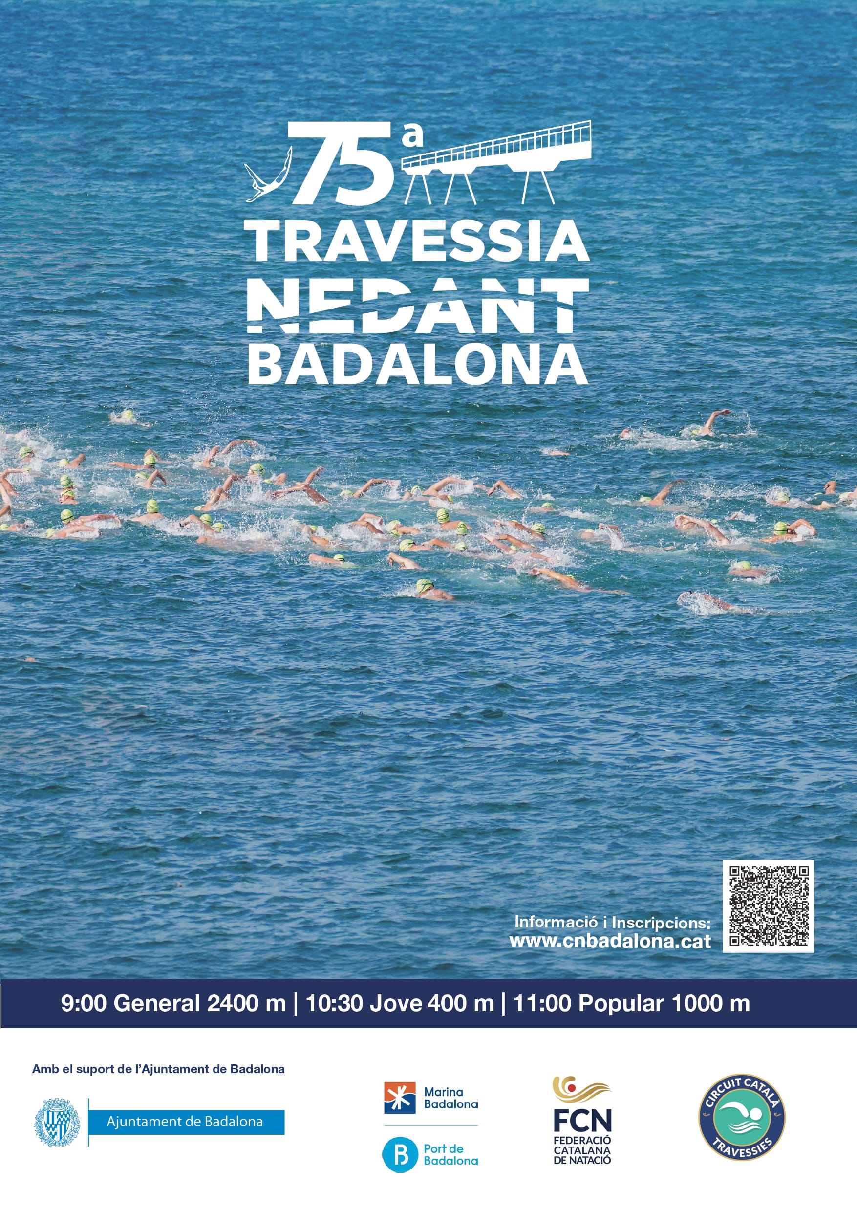 La 75ª Travesía Nadiendo de Badalona ya se nadó