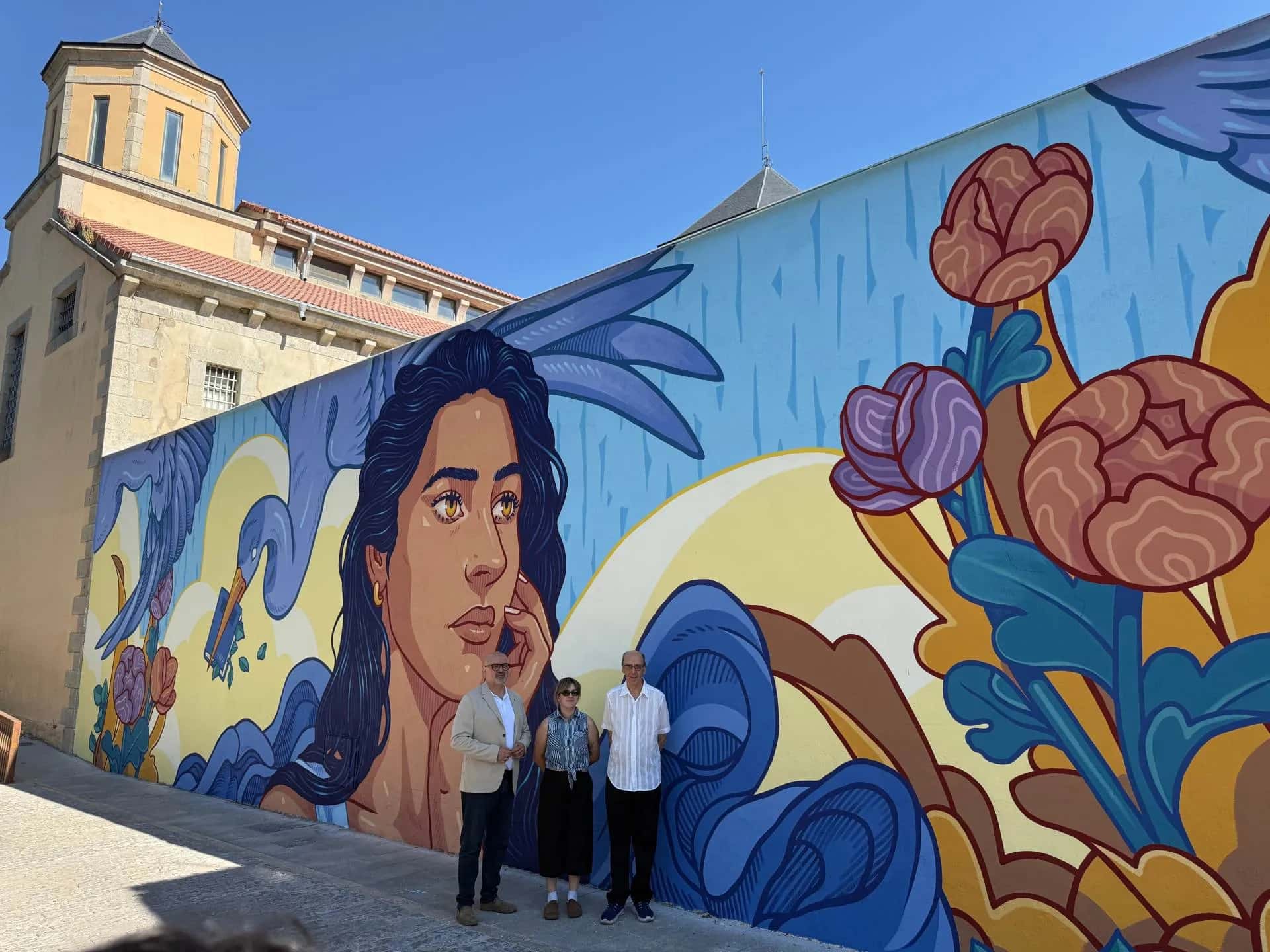 El mural de Lidia Cao estrena la Cárcel de Segovia