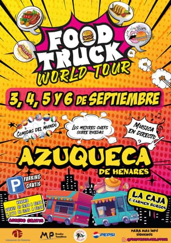 Food Truck World Tour en Azuqueca hasta el domingo 6