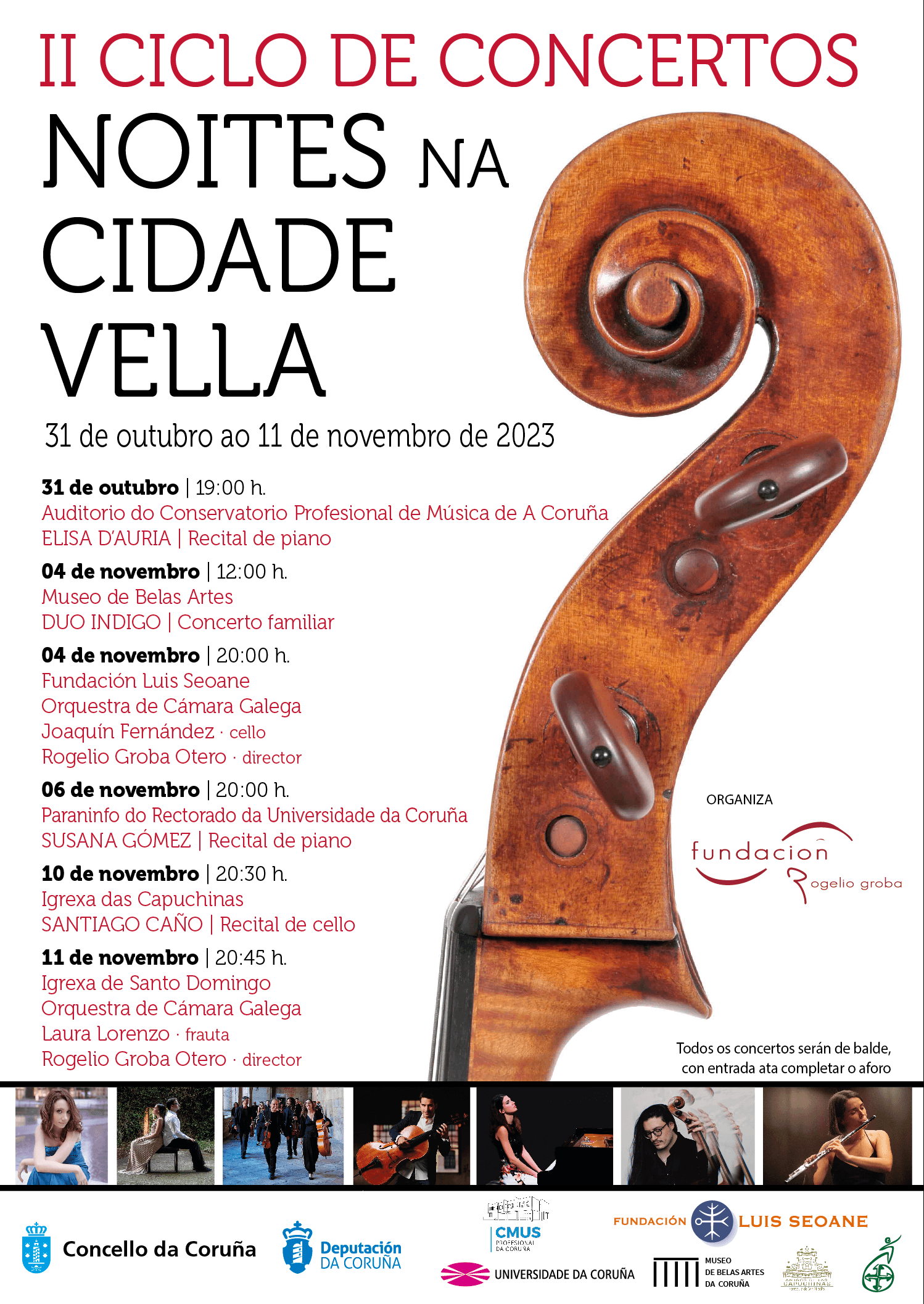 Noites na Cidade Vella: nueve conciertos gratis