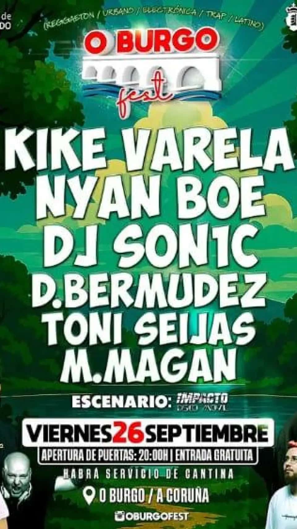 O Burgo Fest: electrónica gratis el 12 de septiembre