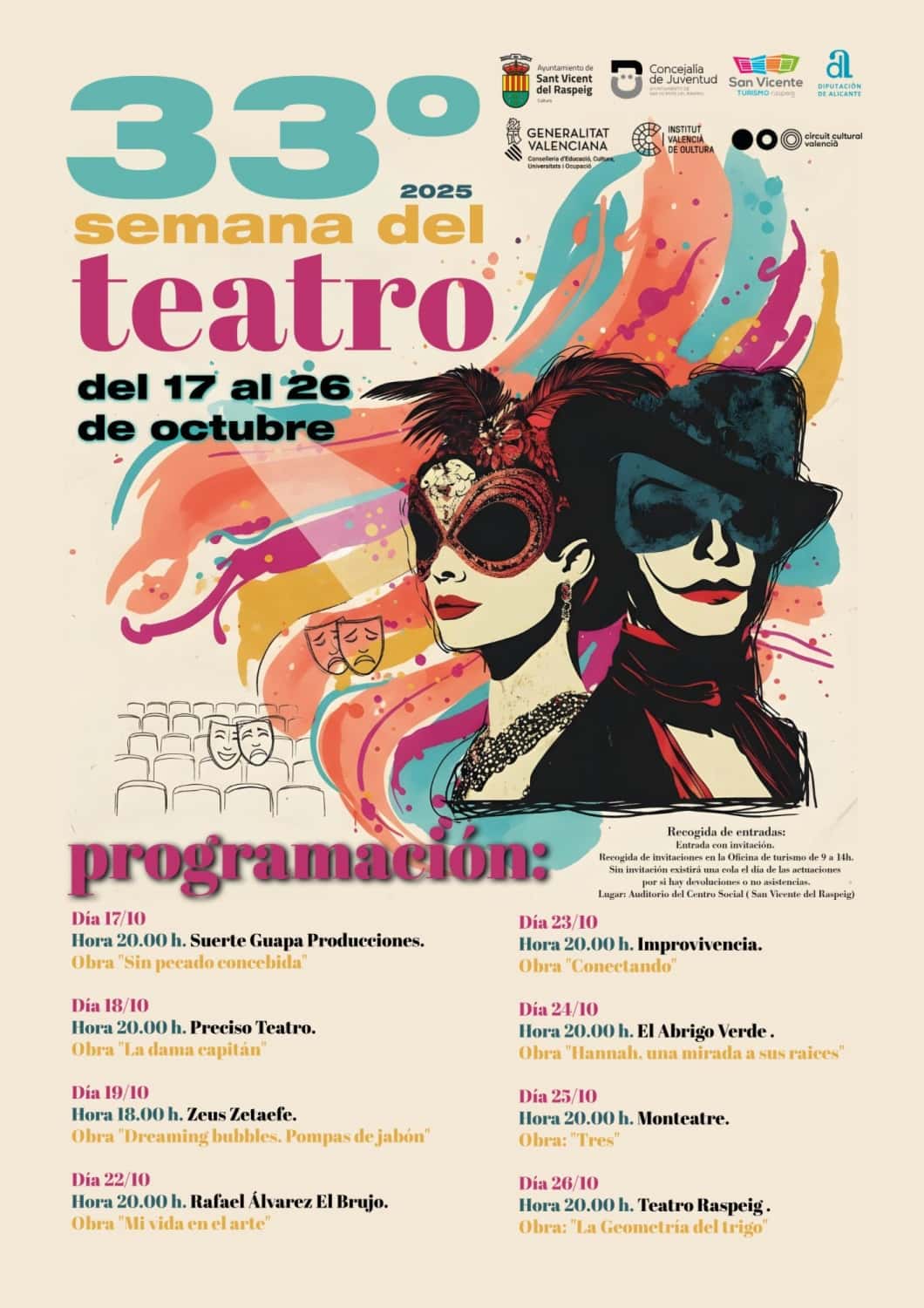 La Semana de Teatro vuelve con ocho obras gratuitas