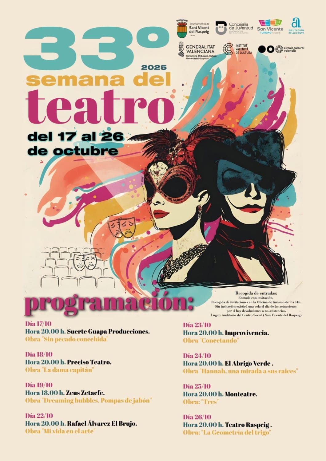La Semana de Teatro vuelve con ocho obras gratuitas