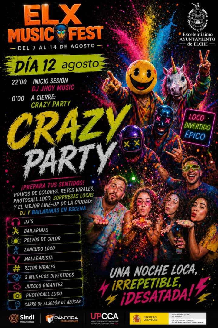 Elx Music Fest: ocho noches en las Fiestas de Agosto