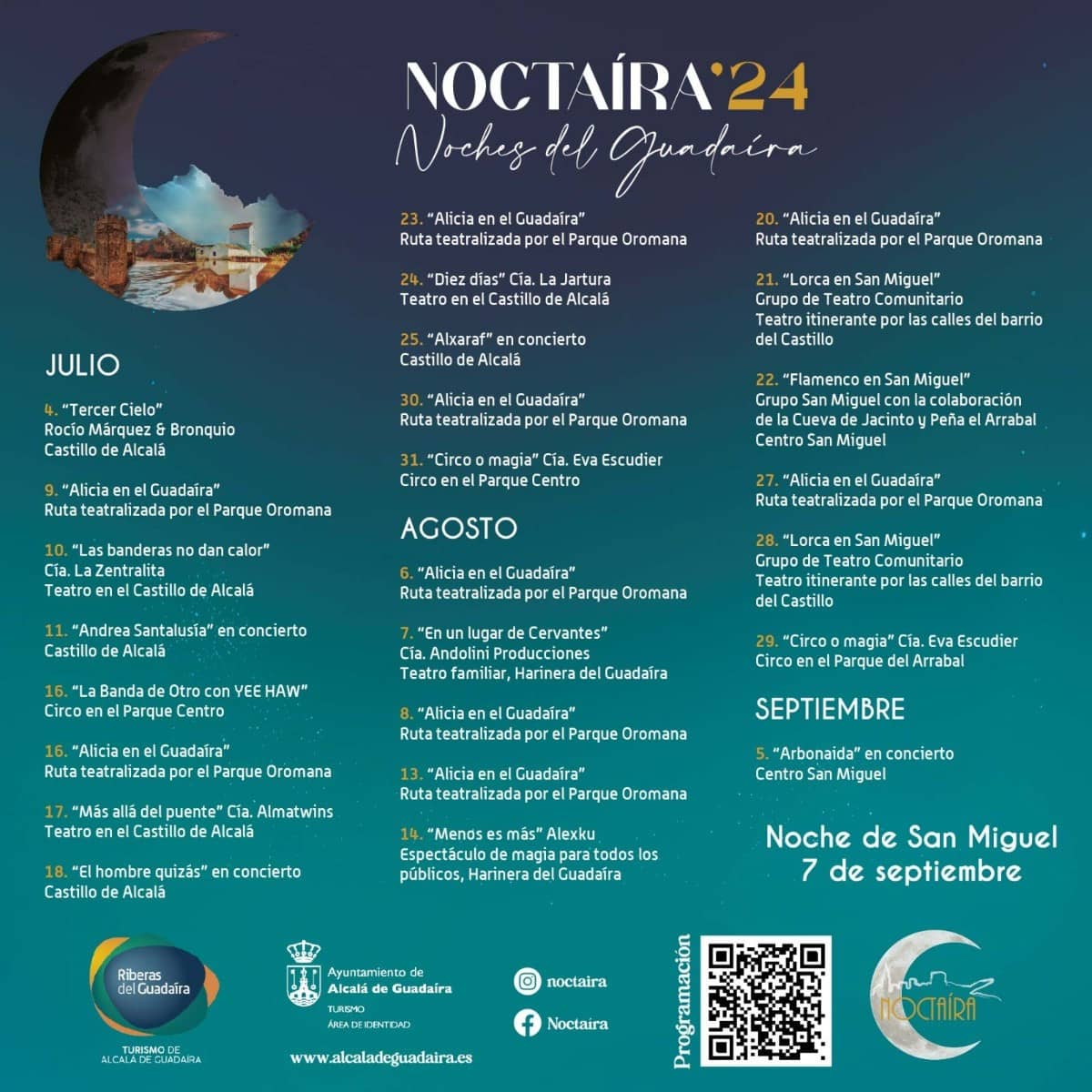 Noctaíra 2026: teatro y humor en el Castillo de Alcalá