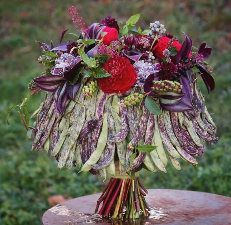 Exposición de trabajos florales
