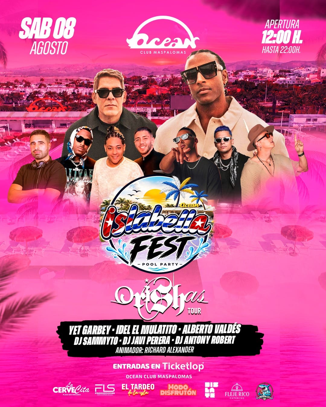Isla Bella Fest: Orishas hoy en el Ocean Club Maspalomas
