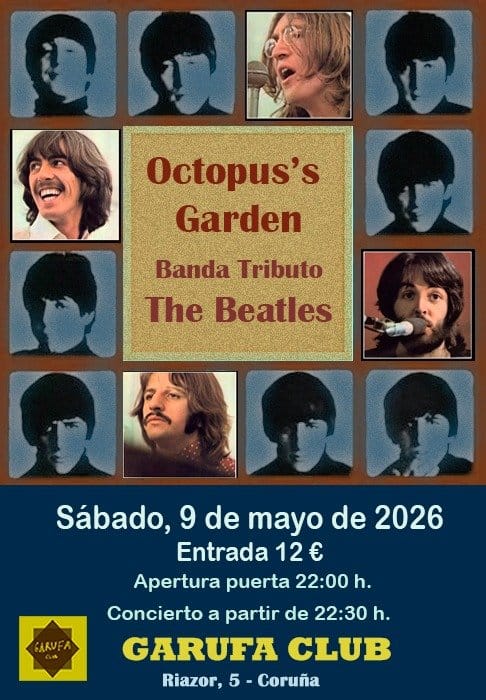 Concierto de Octopus's Garden en Sala Garufa