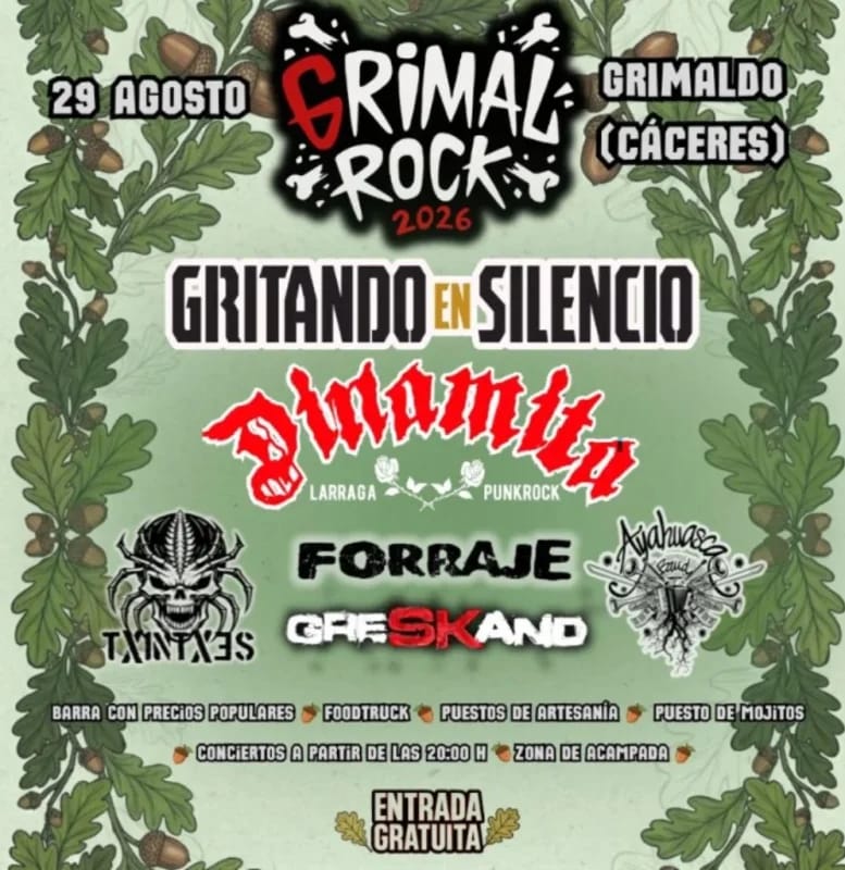 El Grimalrock 2026: rock gratis en Grimaldo