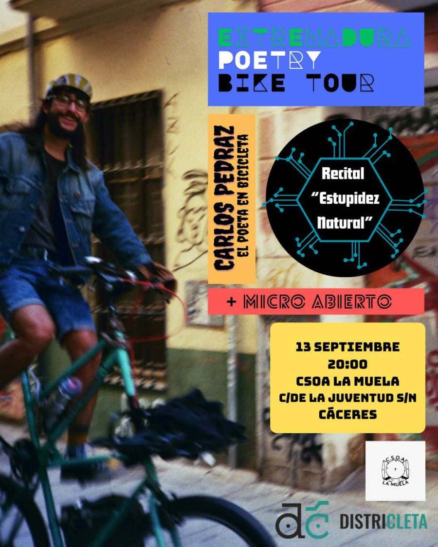 Poesía, recital y debate: Autoedición y tours poético ciclistas