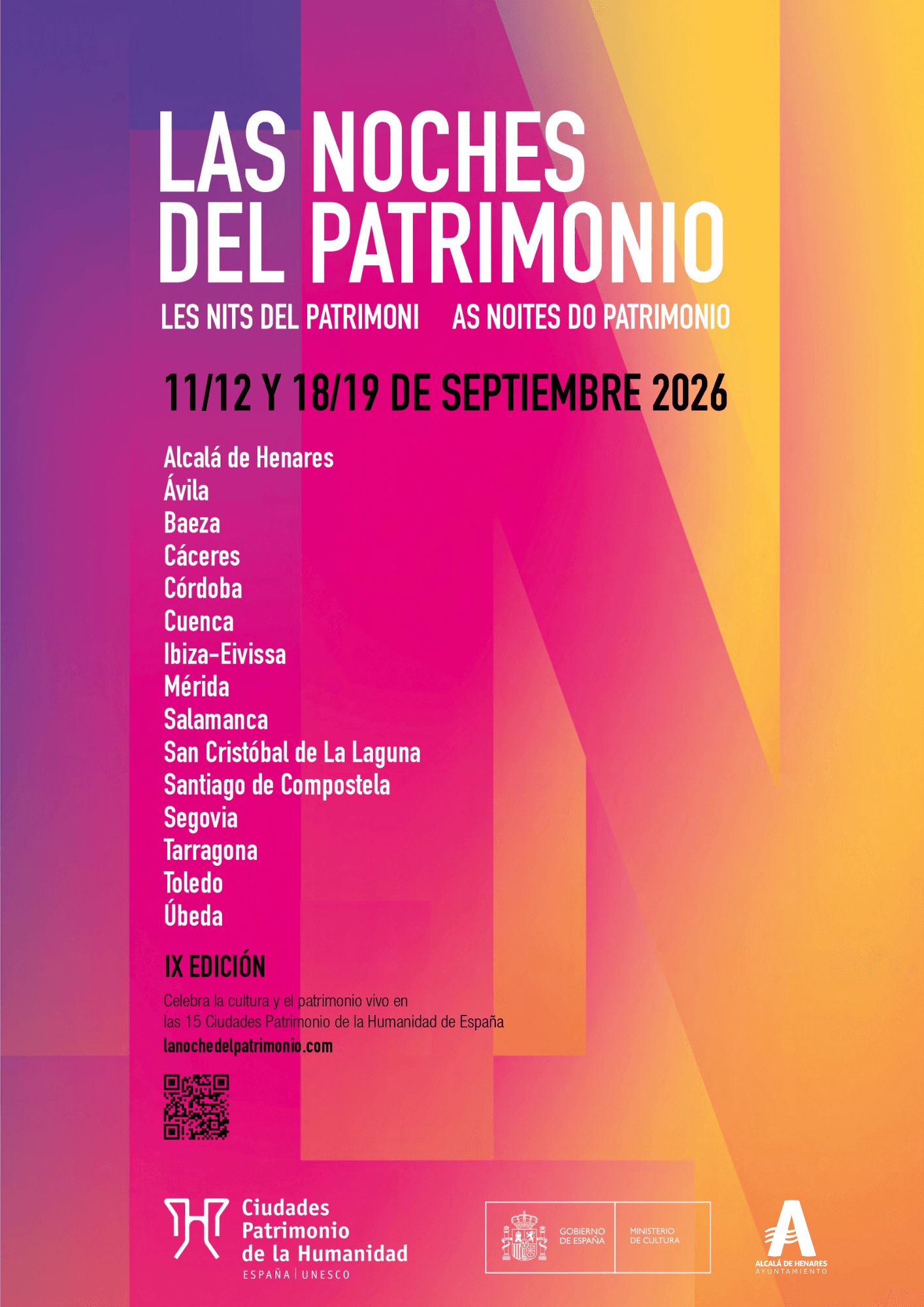 Noches del Patrimonio: Alcalá abre gratis el 11 y 12