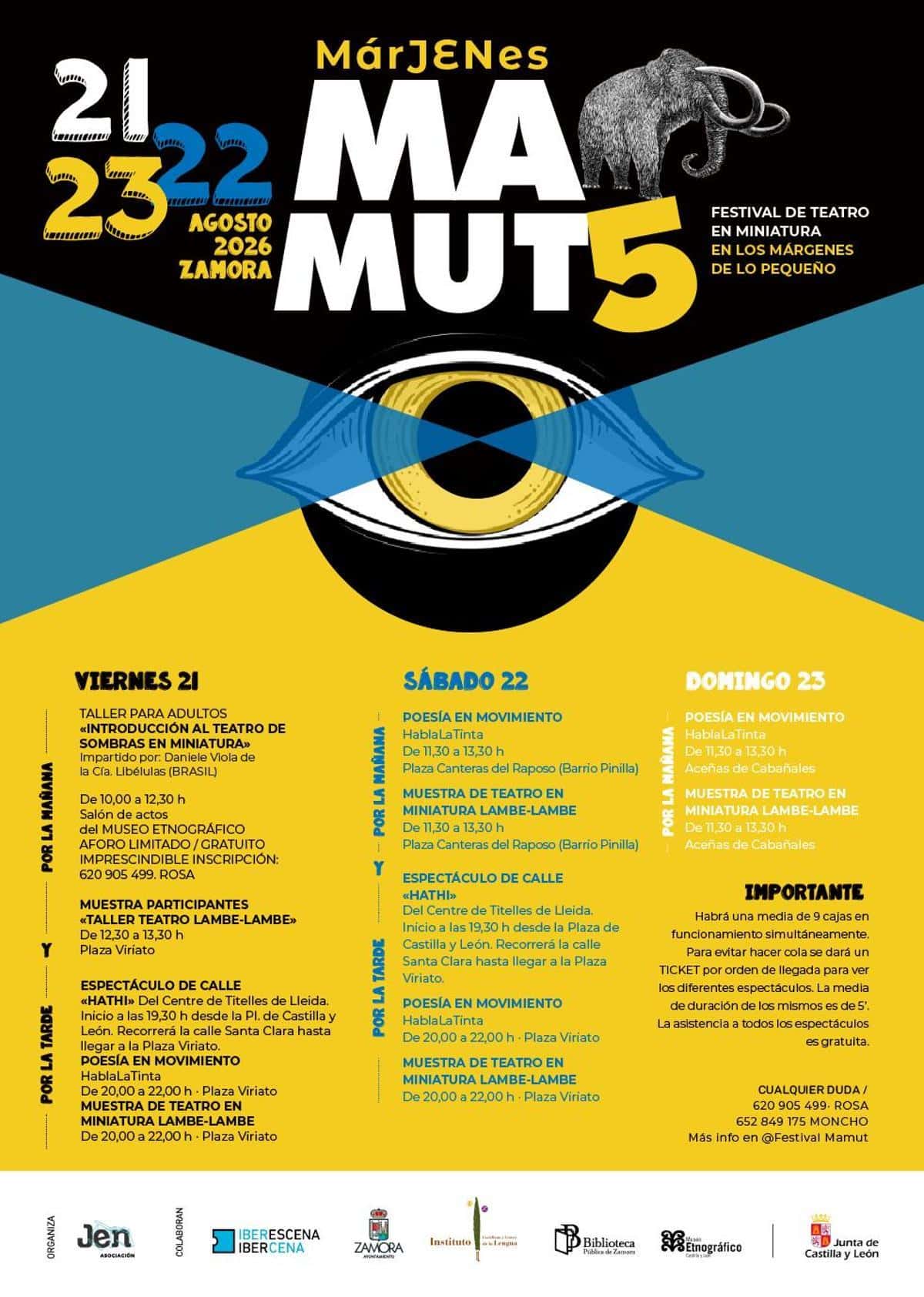 Mamut 5: el teatro Lambe-Lambe vuelve a Zamora