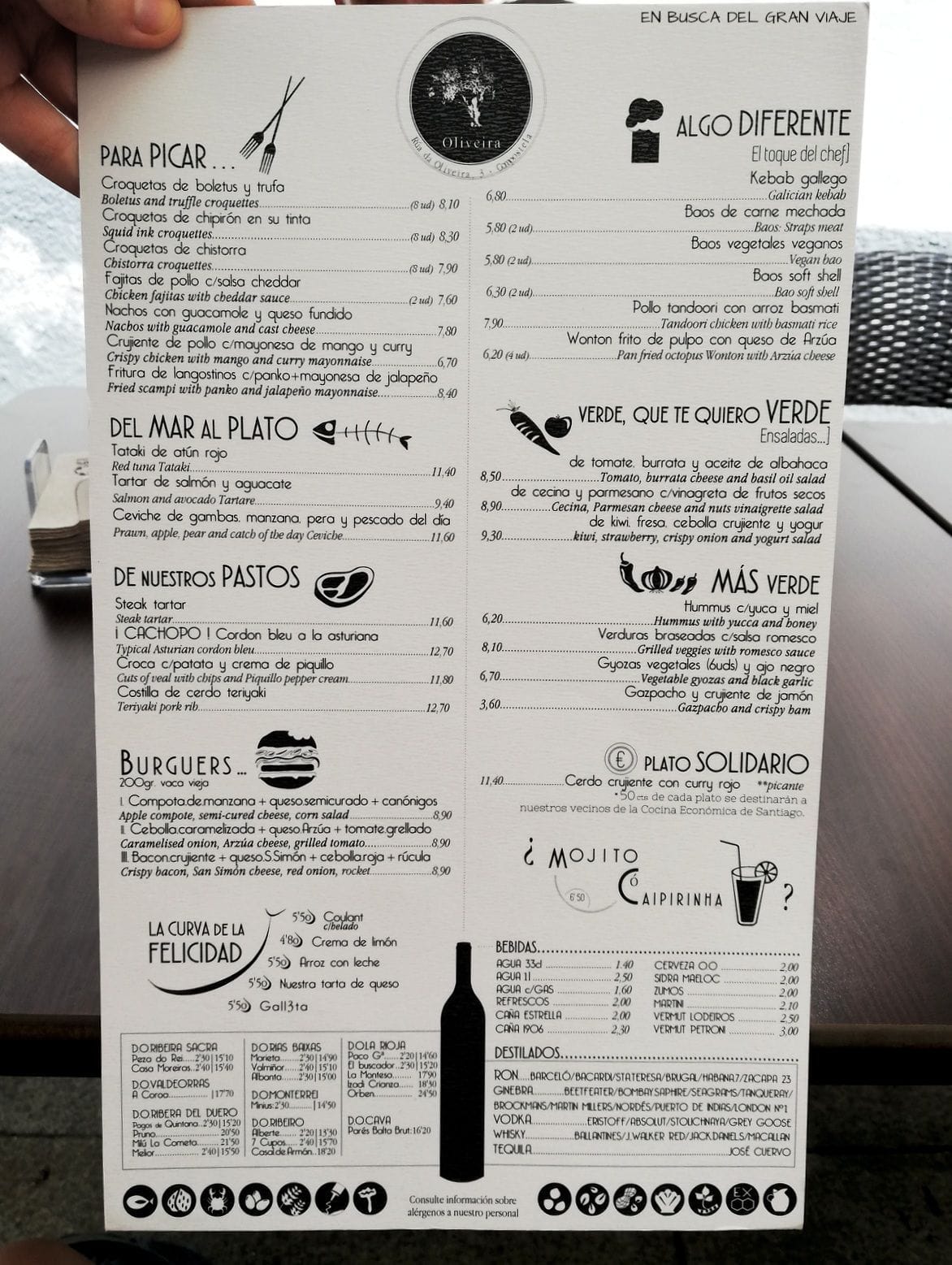 Restaurante Oliveira: cocina fusión en Santiago de Compostela