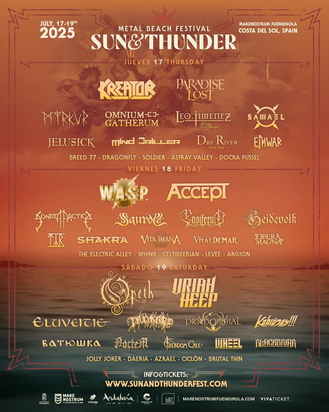 Sun & Thunder: metal y rock frente al mar