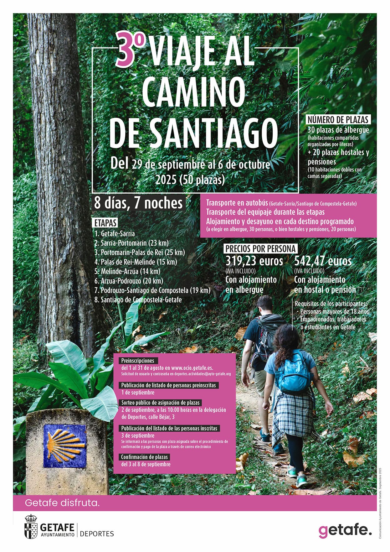 El Camino de Santiago sale desde Getafe: cómo apuntarse