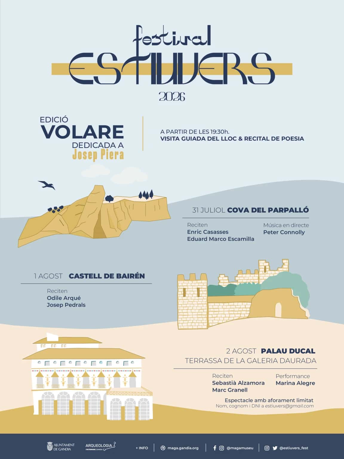 Estiuvers: poesía y patrimonio en Gandia