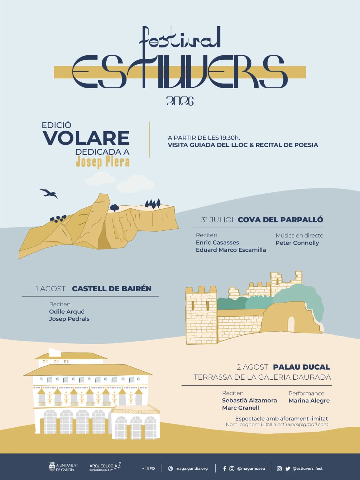 Estiuvers: poesía y patrimonio en Gandia