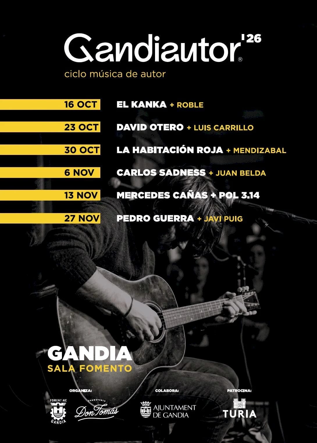 Gandiautor cumple 20 años: cartel y seis noches