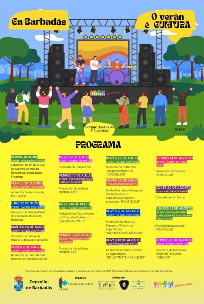 El Verán Cultural de Barbadás sigue hasta el 27 de agosto
