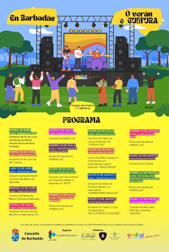El Verán Cultural de Barbadás sigue hasta el 27 de agosto