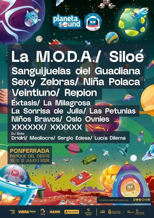 Planeta Sound 2026 llena Ponferrada de música indie