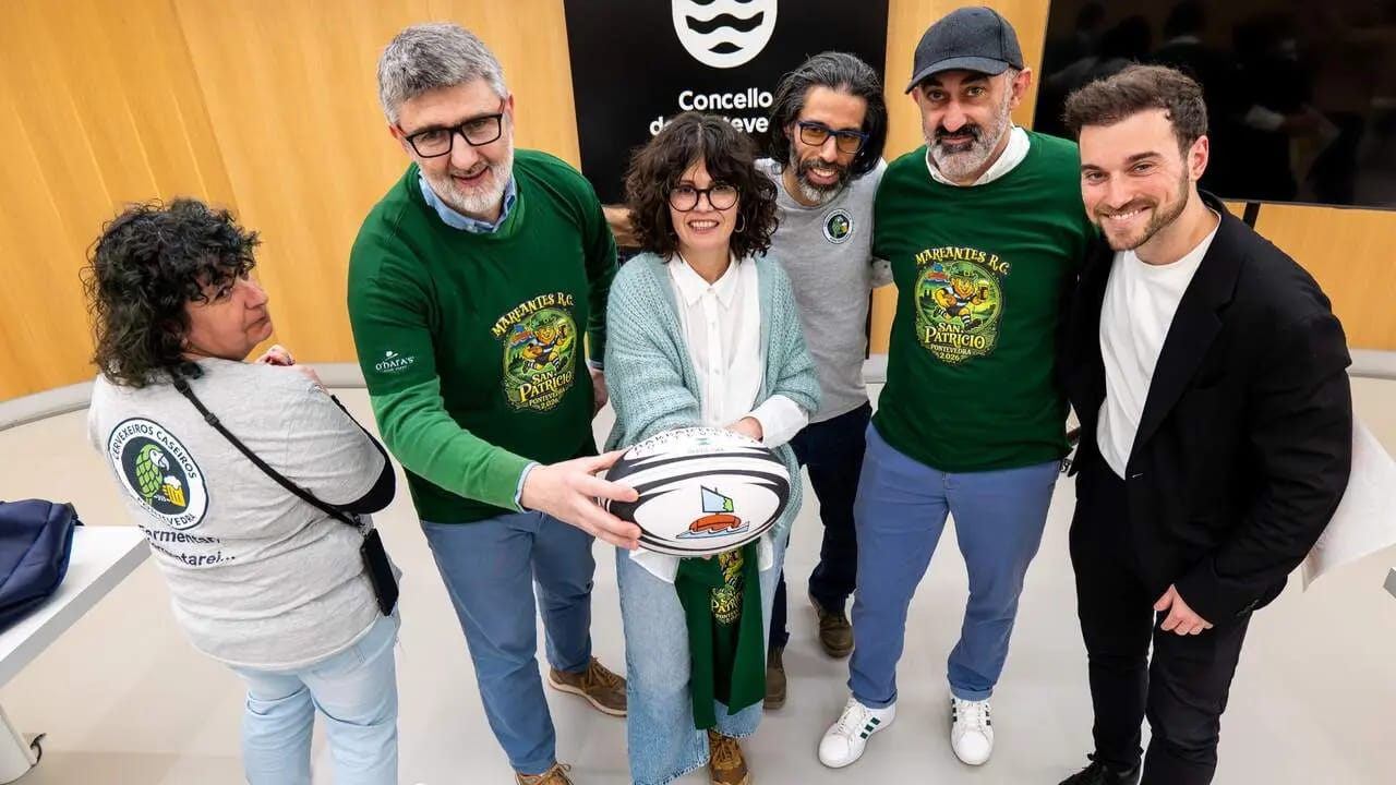 San Patricio en Pontevedra: música local y homenaje al rugby