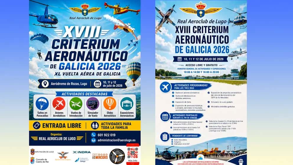 El Criterium Aeronáutico de Galicia llega a Rozas