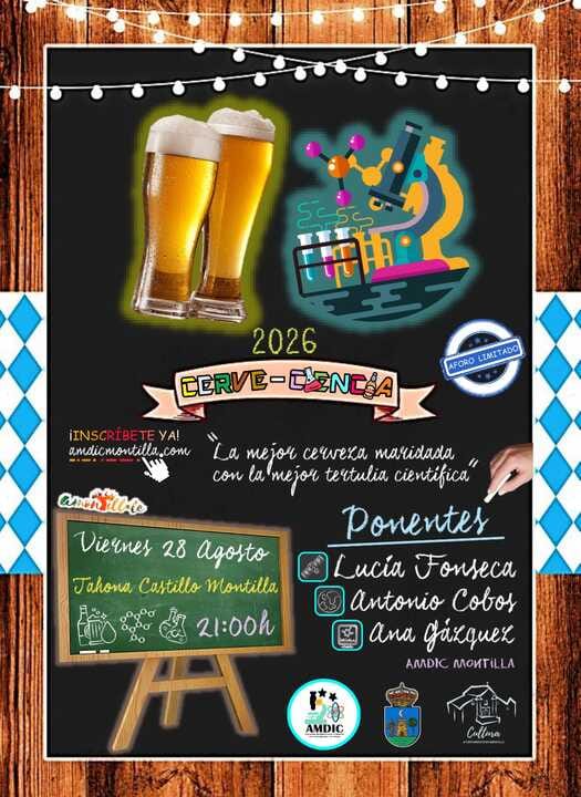 Cerveza y ciencia en Montilla: CerveCiencia vuelve