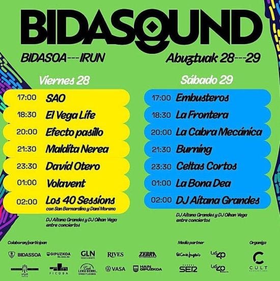 Bidasound 2026: el festival que cerró el verano en Irún