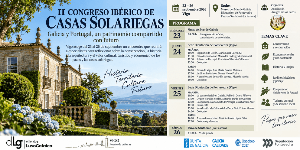 Vigo, capital ibérica de los pazos y casas solariegas