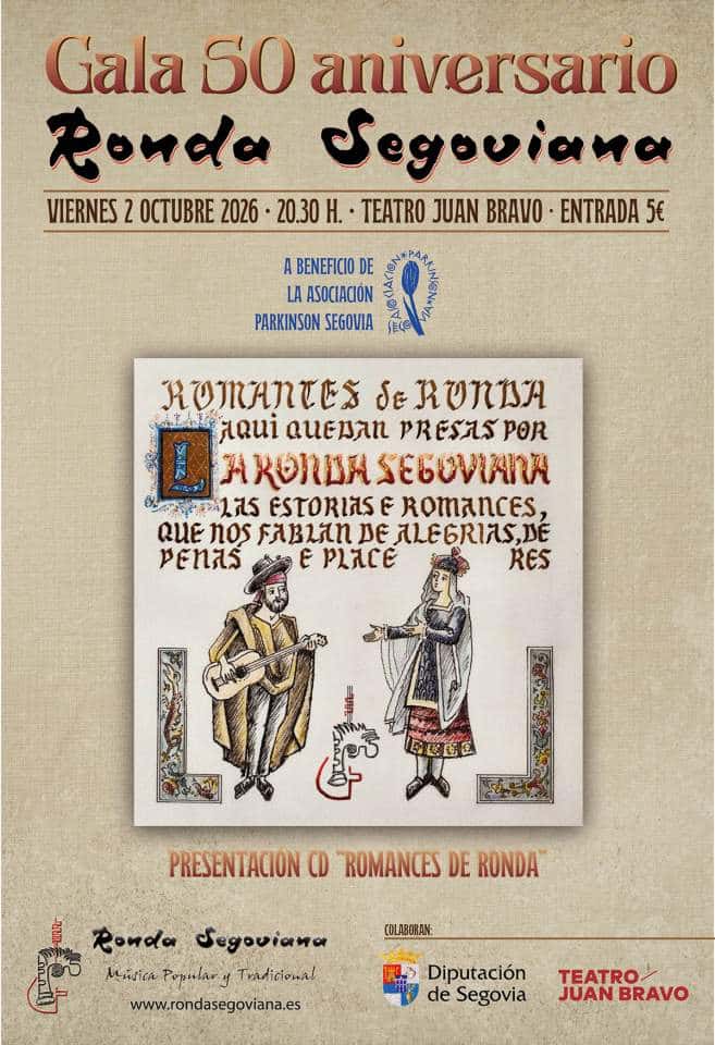La Ronda Segoviana celebra 50 años con gala benéfica