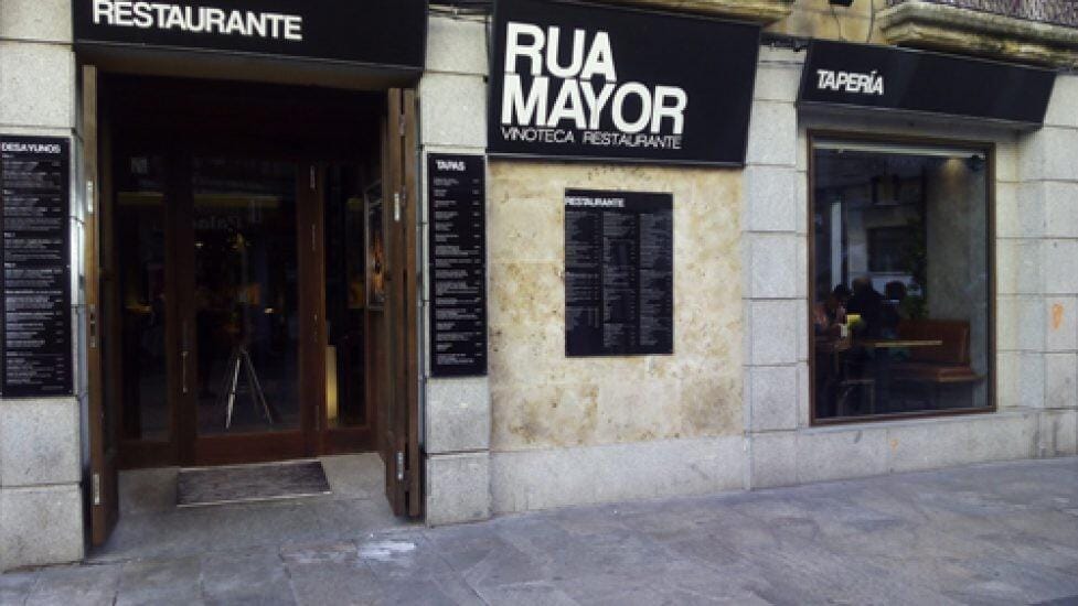 Restaurante Rúa Mayor en el centro de Salamanca