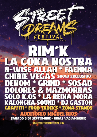 Street Dreams Festival: rap en el Auditorio Miguel Ríos