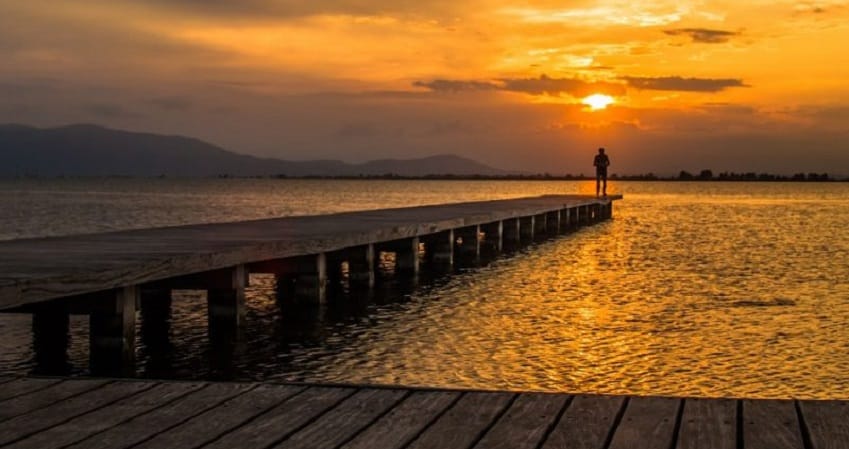 El atardecer más mágico del Ebre está en el Trabucador
