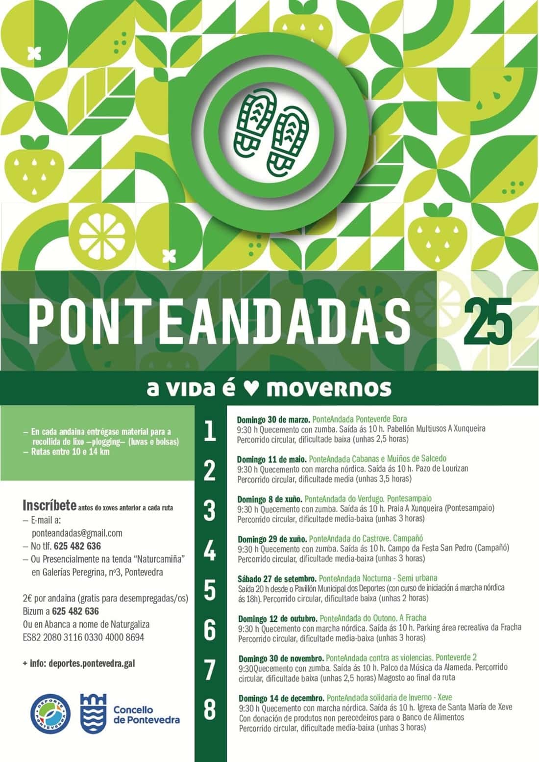 Ponteandadas: Ruta en Verducido