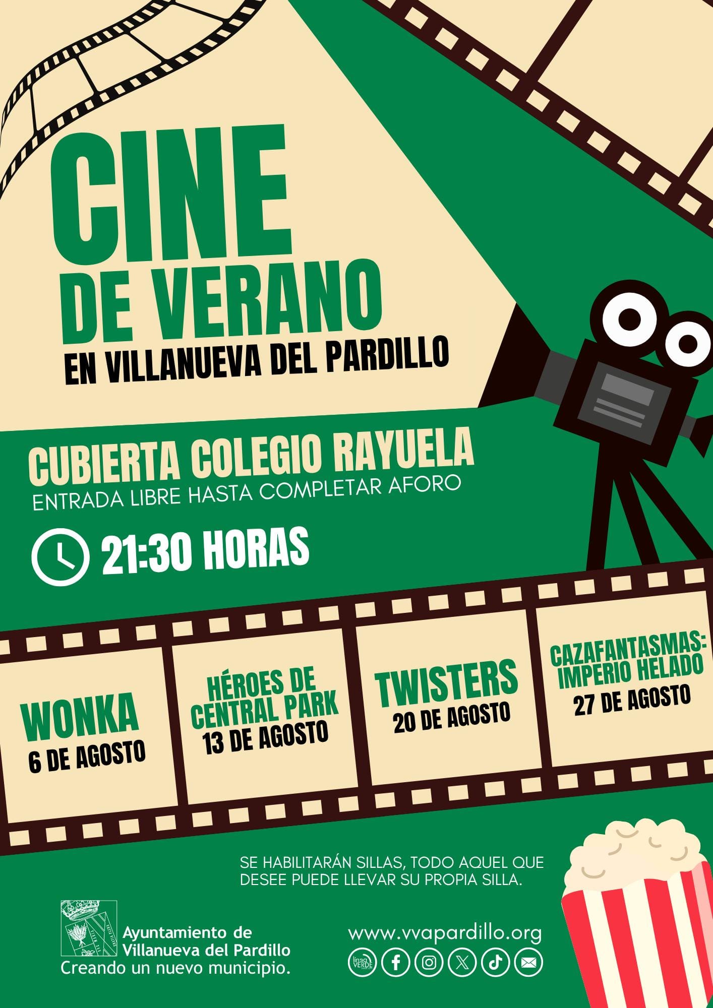 Cine de verano gratuito en Villanueva del Pardillo