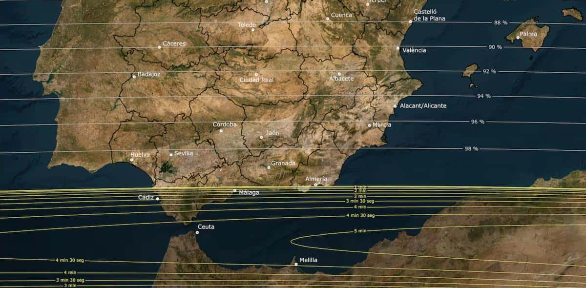 Eclipse solar total de 2027: Málaga y sus tiempos