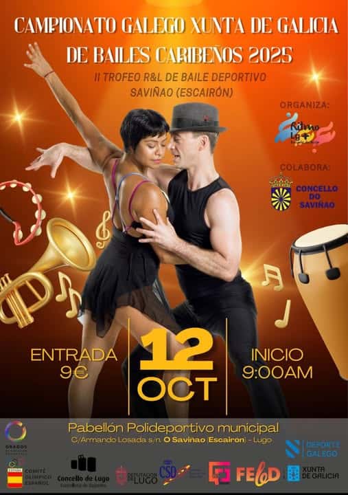 Campeonato Gallego de Bailes Caribeños 2026 y I Torneo de Baile Deportivo Concello de Lugo