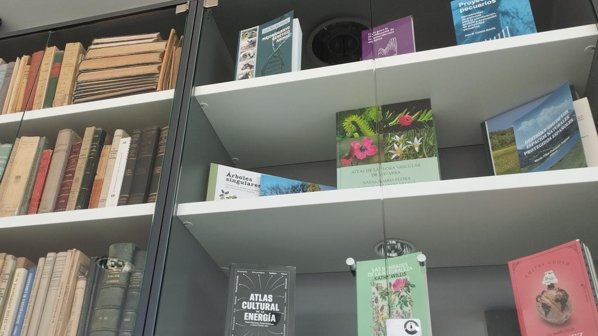 La biblioteca ambiental de Pamplona y sus 9.000 libros