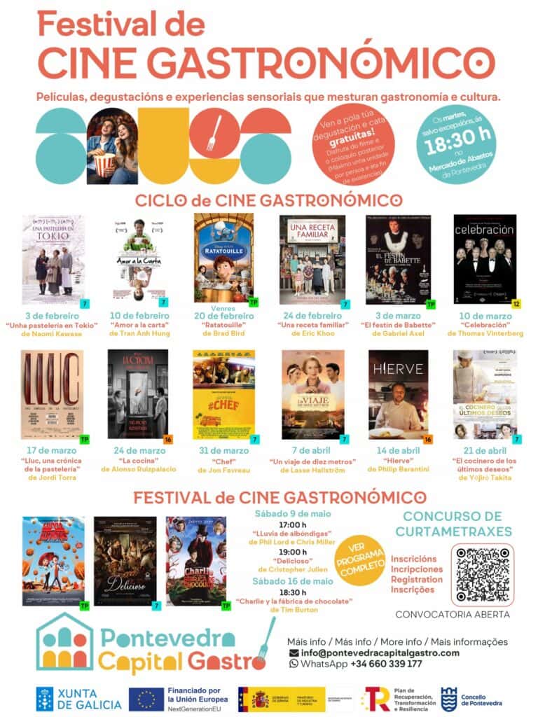 Cine y gastronomía en Pontevedra: planes para el fin de semana