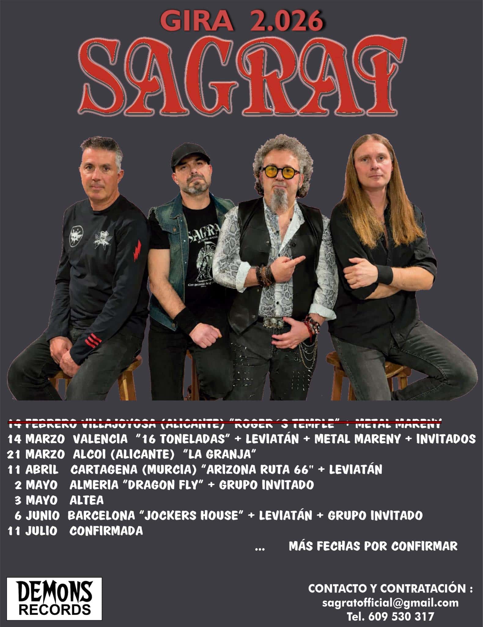 Concierto de rock Sagrat y Metalmareny