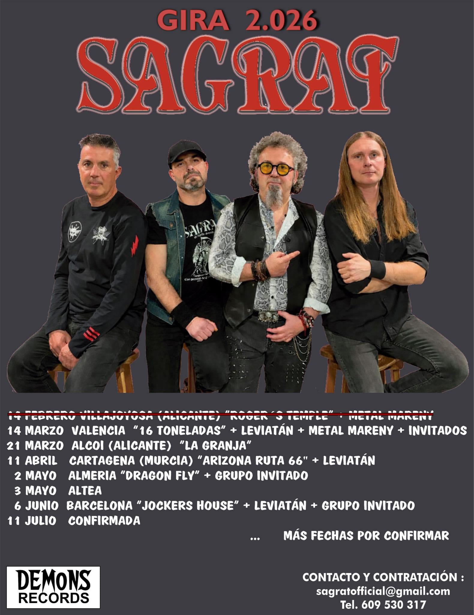 Concierto de rock Sagrat y Metalmareny