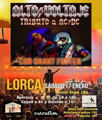 Grant Foster en Lorca: el mejor tributo a AC/DC