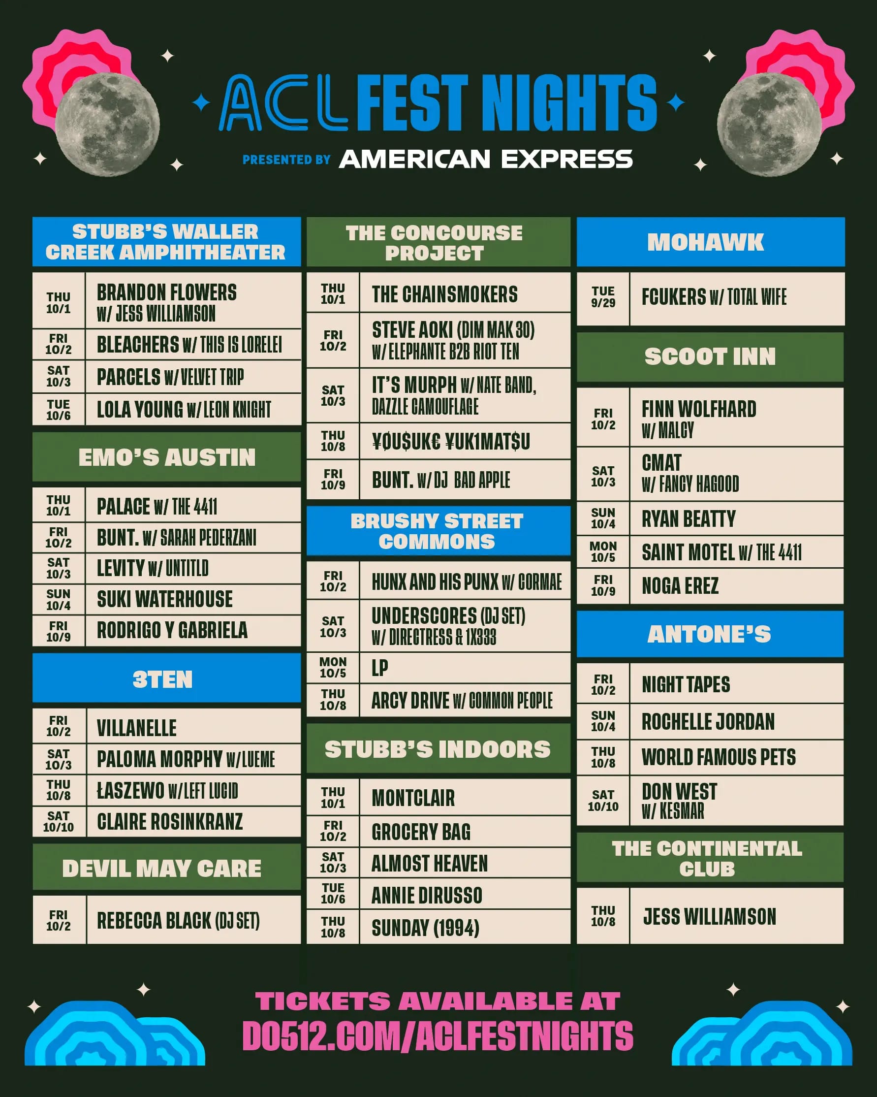 ACL Fest Nights: a club tour around the main festival