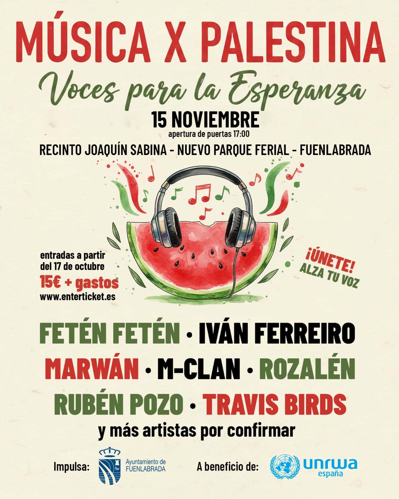 El concierto por Gaza que Fuenlabrada no llegó a cantar