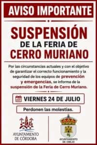 La Feria de Cerro Muriano reanuda sus fiestas este sábado