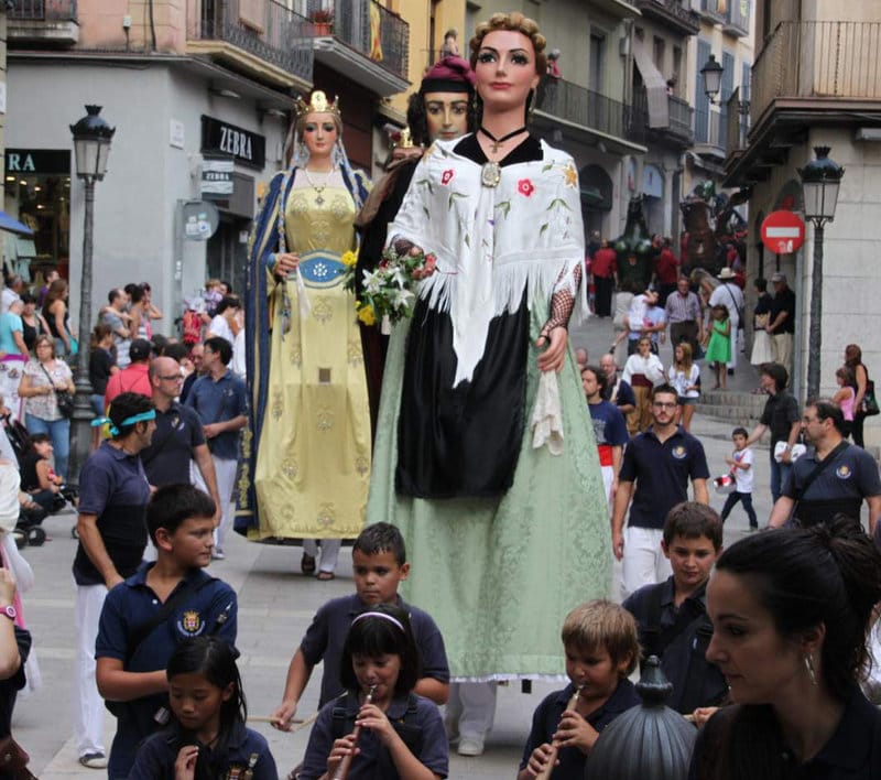 Arriben els gegants! i assaig a la fresca