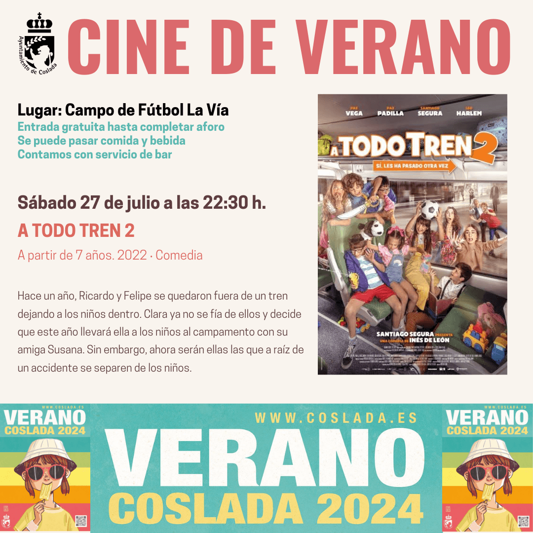 Cine de verano en Coslada: cartelera y planes al aire libre
